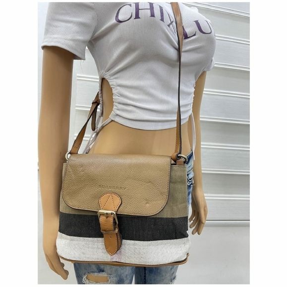Burberry Bags Burberry Gowan Crossbody Bag House Check Canvas